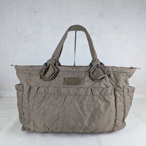 Marc by Marc Jacobs Quilted Diaper Nylon Tote Bag Brown Handbag